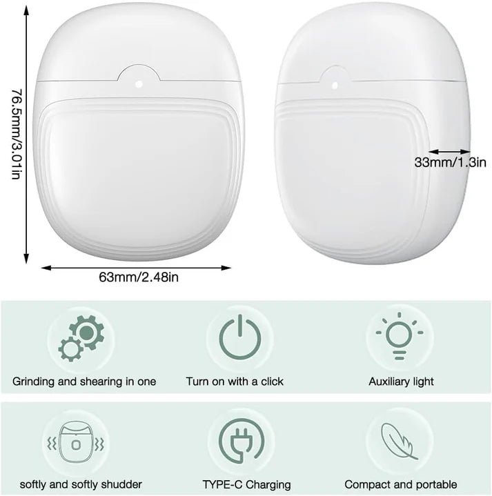 Electric Nail Trimmer – Safe, Painless Nail Grooming | Rechargeable & Quiet