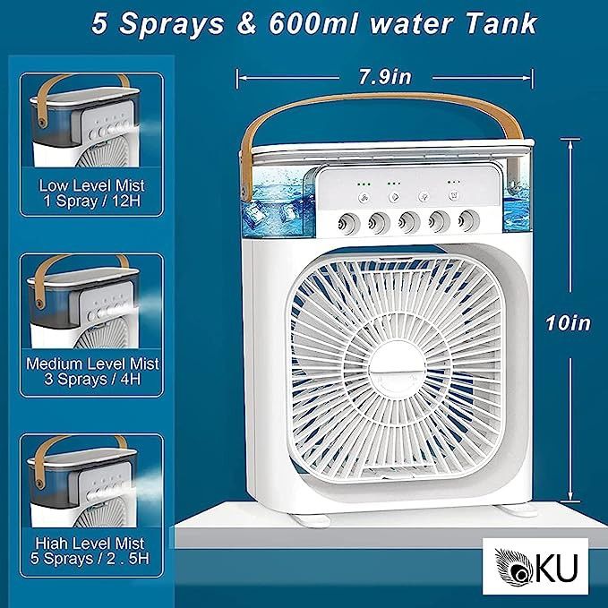 Premium Mini Air Cooler (AC) Mist USB fan