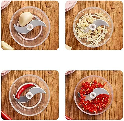 Mini Electric Garlic Chopper – 250ml Small Food Processor for Kitchen