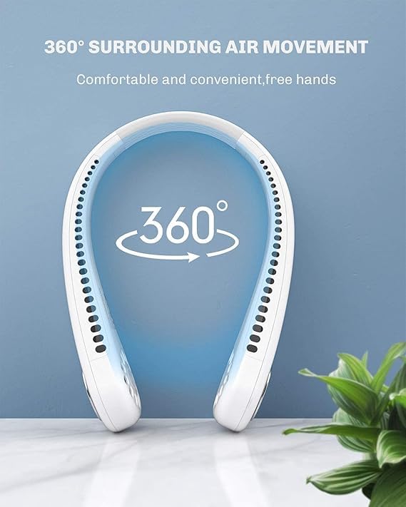 Bladeless Hanging Rechargeable Neck Fan