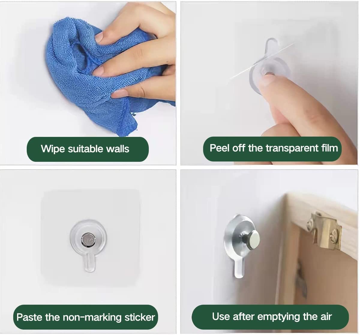 Wall Hook - No more drilling at Kitchen Bathroom Bedroom Living Room