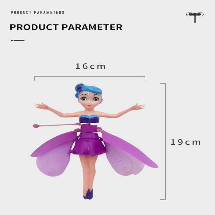 flying fairy doll for kids with sensor
