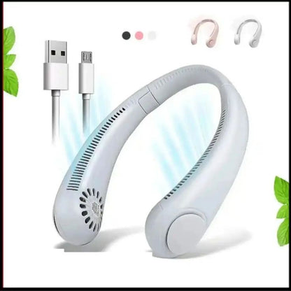 Bladeless Hanging Rechargeable Neck Fan