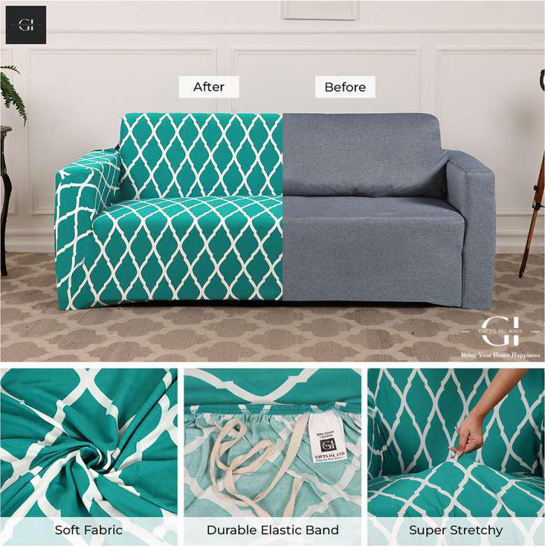 Elastic Fitted Sofa Covers - (3+1+1) Seater Sofa |🔥FLAT 50% SAVINGS🔥
