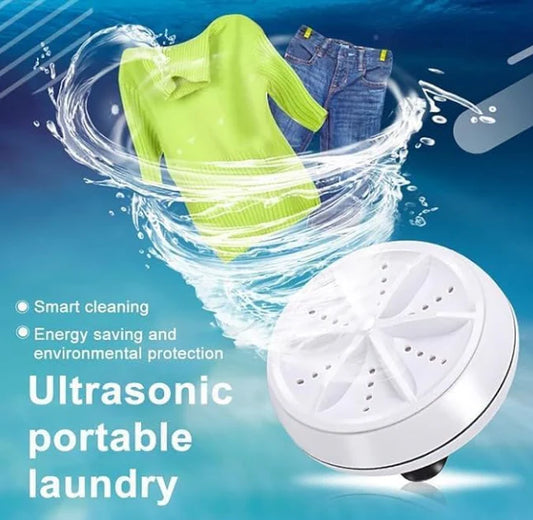 🌀 Mini Turbine USB Washing Machine – Portable Ultrasonic Washer