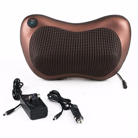 Neck and back massager pillow